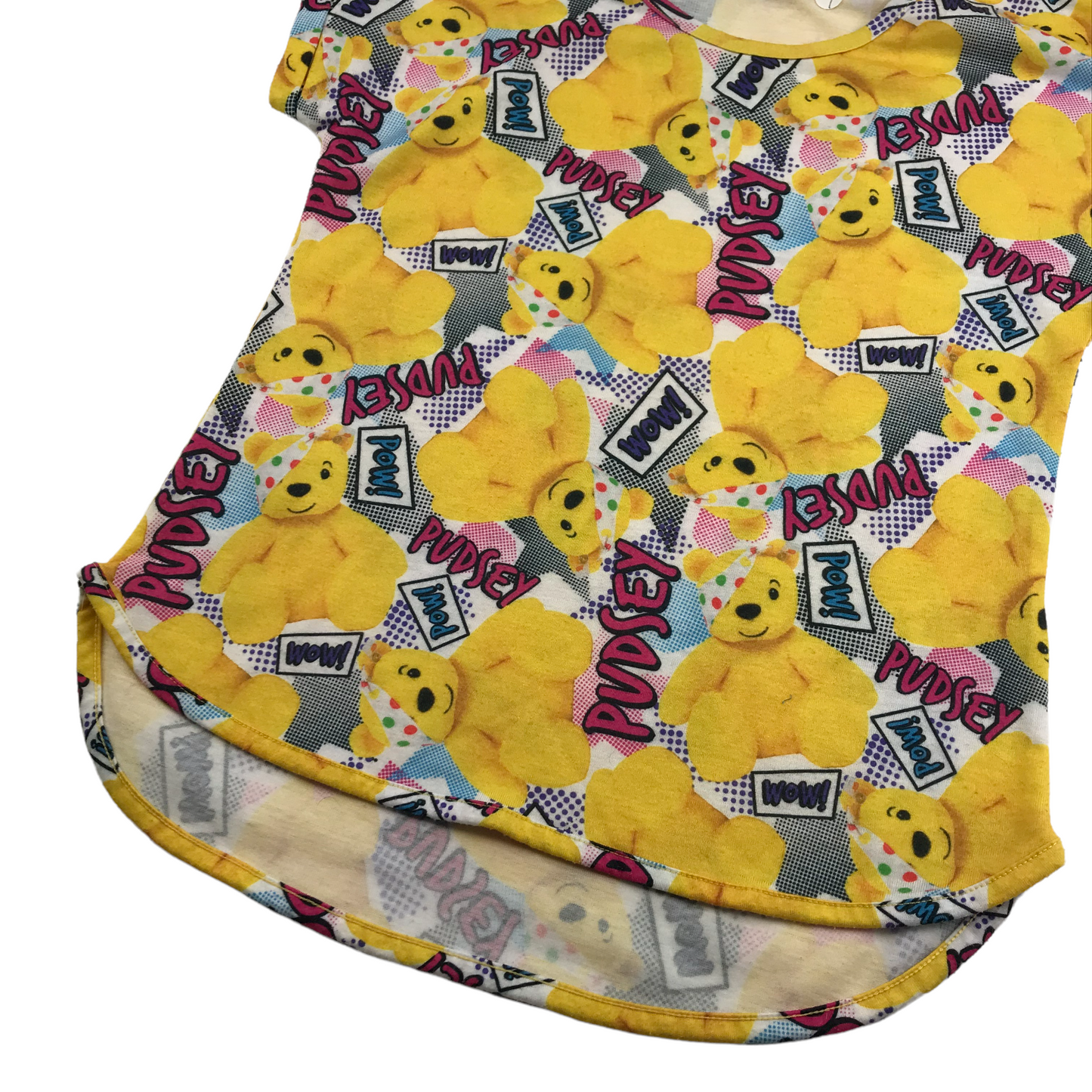 George Yellow Pudsey Full Print T-shirt Age 9