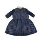 Hucklebones London Navy Checked Shirt Dress Age 4