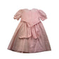 St Michael Pink 80's Puff Sleeve Dress Age 8