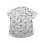 F&F White Car and Palm Trees Embroidery Short Sleeve Shirt Age 5