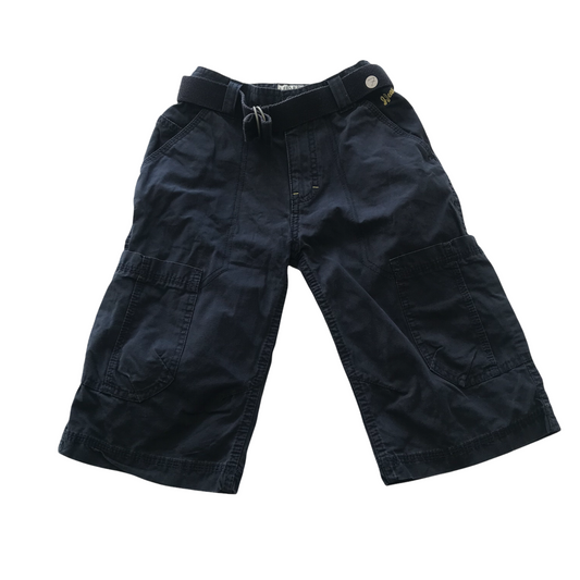 Debenhams Navy Blue Capri Style Cargo Shorts Age 7