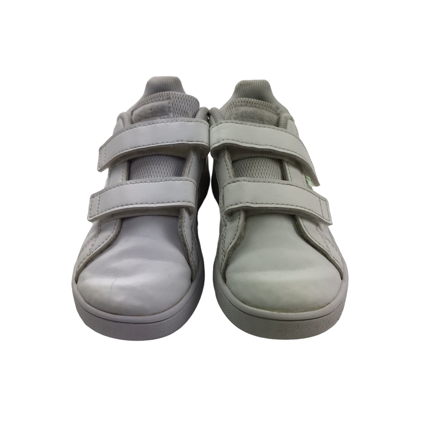 Adidas White and Metallized Detail Trainers Shoe Size 8.5K junior