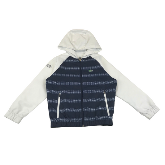 Lacoste Sport Navy and White Light Jacket Age 8