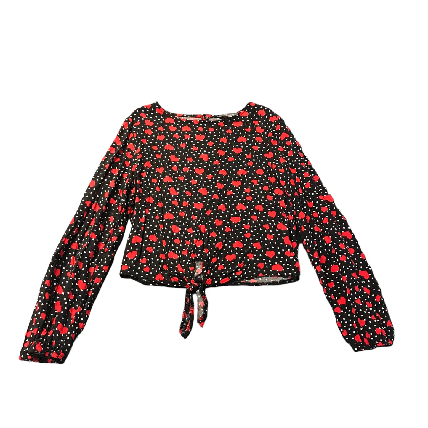 Black Love Heart Blouse Age 11