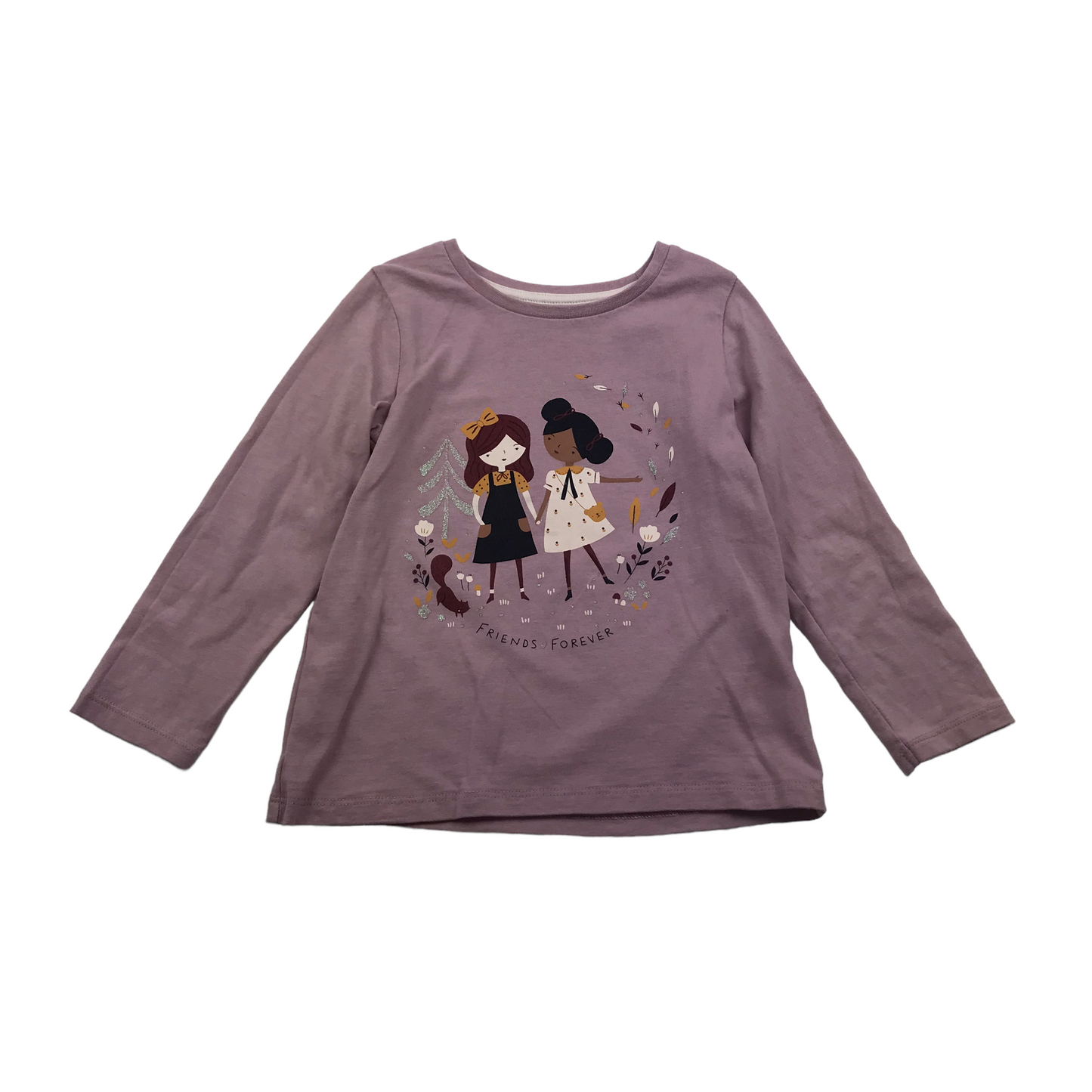 Nutmeg Lilac Friends Forever T-shirt Age 4