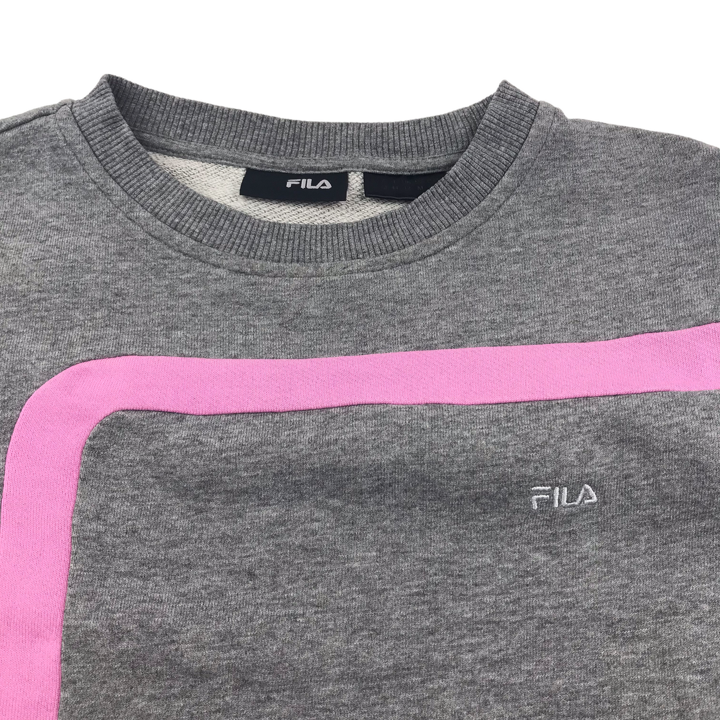 Fila Grey and Pink Sweater Jumper Women's Size 12