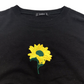 Shein Black Sun Flower Sweater Jumper Age 14
