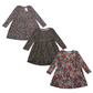 Long Sleeve Cotton Multipattern Dress Bundle Age 6-7