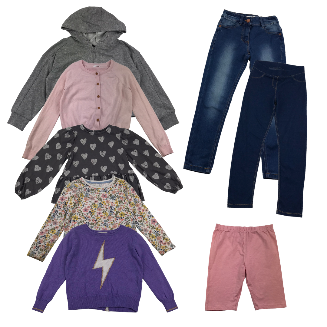 Casualwear Pink and Purple Bundle of Clothing Age 6