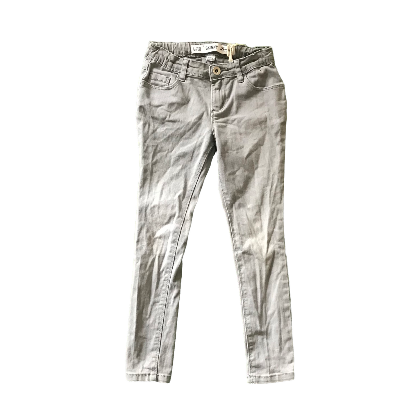 Primark Light Grey Stretchy Skinny Fit Jeans Age 6