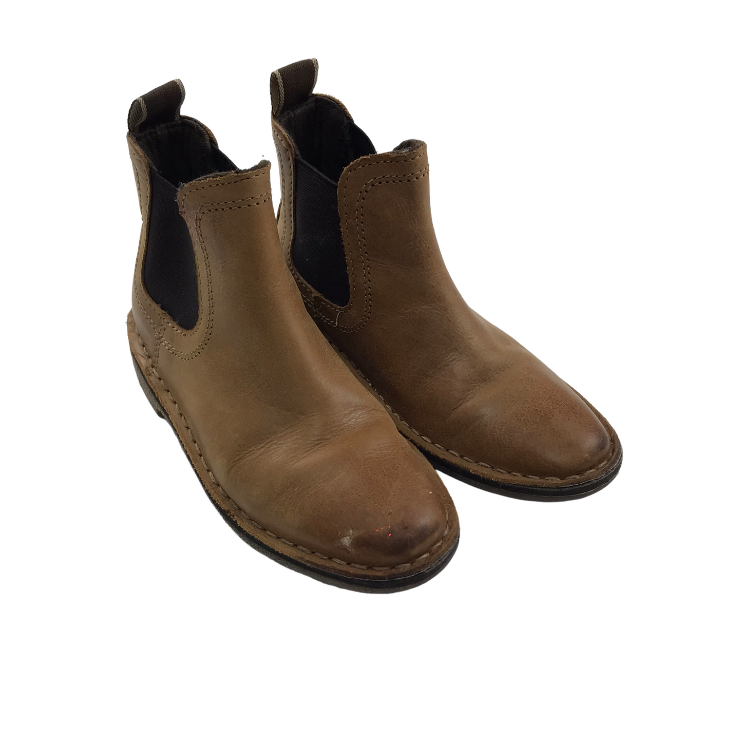 Next Tanned Brown Chelsea Boots Shoe Size 9 junior