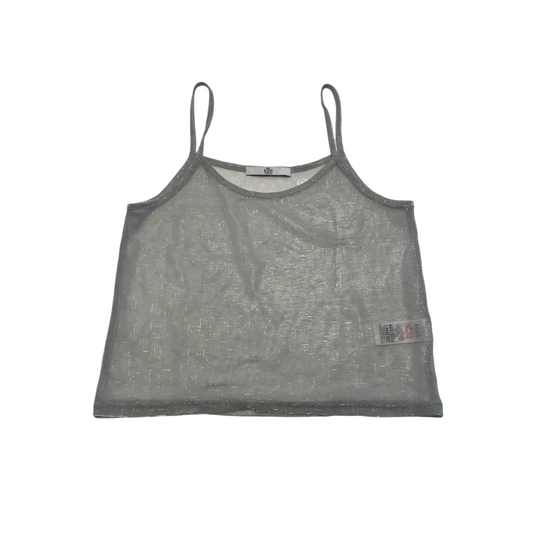 M&S Silver Mesh Crop Top Age 9