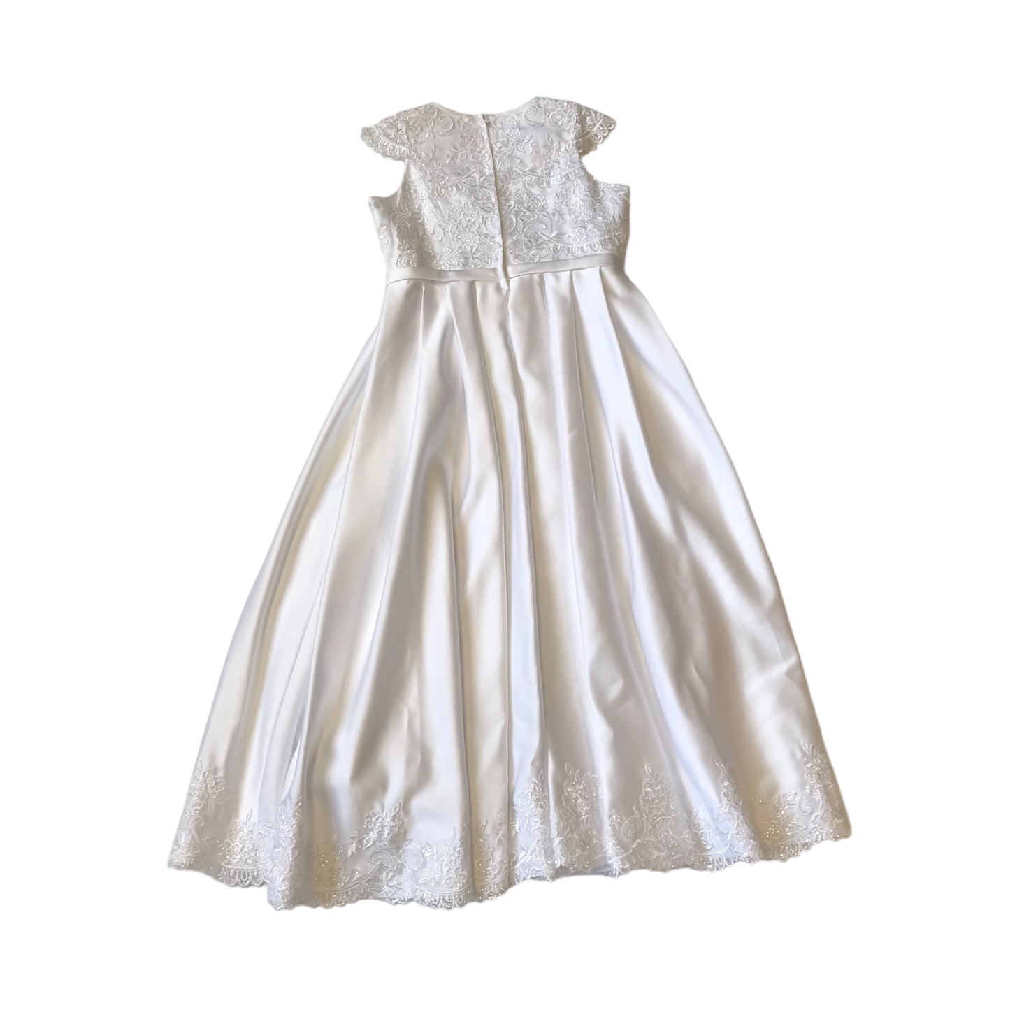 DB Studio Bright White Formal Dress Age 10-12