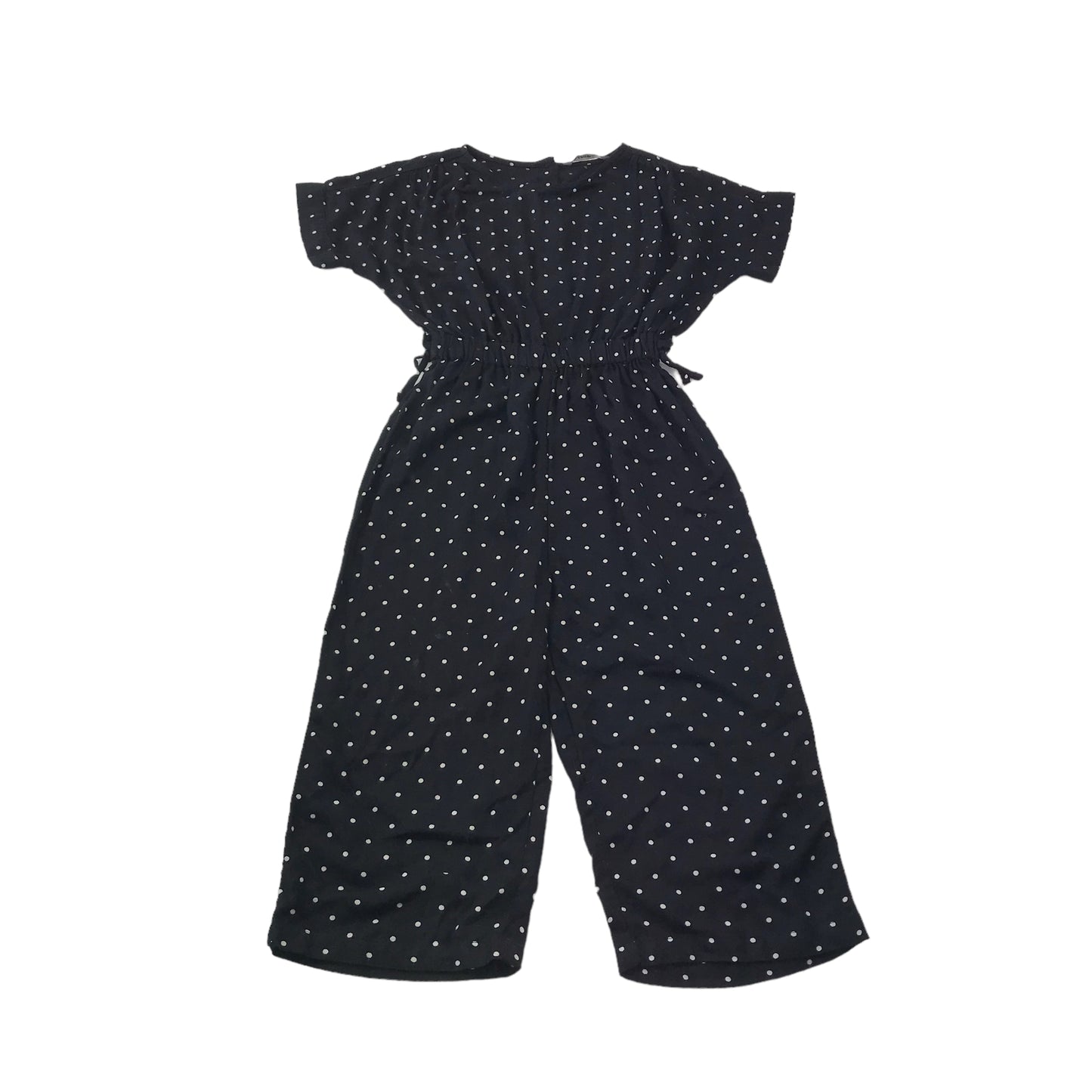 George Black Polka Dot Short Sleeve Jumpsuit Age 9