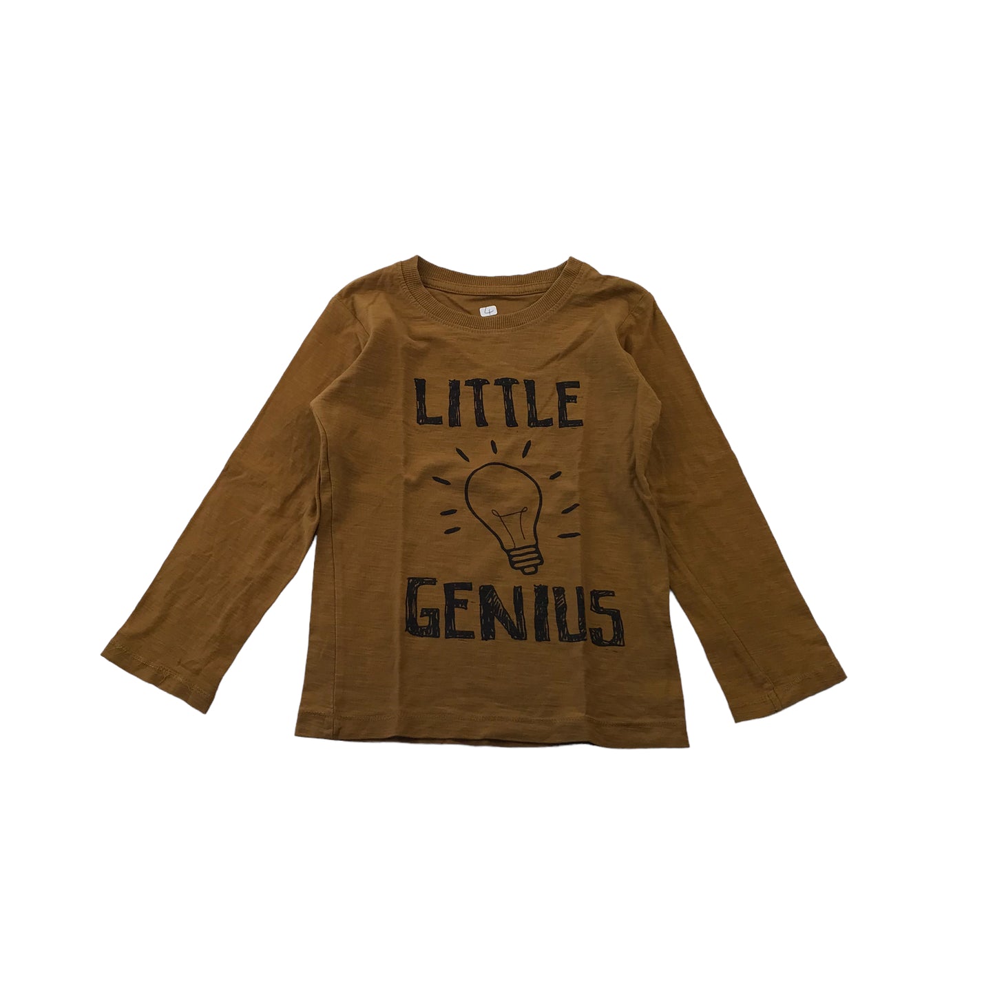 Matalan Brown Light bulb T-Shirt Age 4