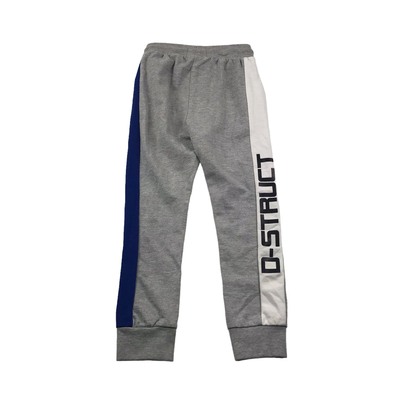 DSTRUCT Grey White and Blue Panel Joggers Age 7