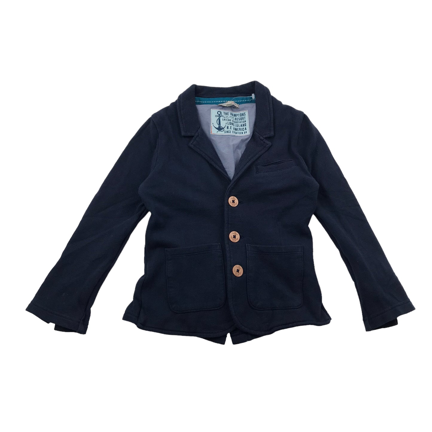 M&S Indico Collection Navy Blue Cotton Blazer Age 5