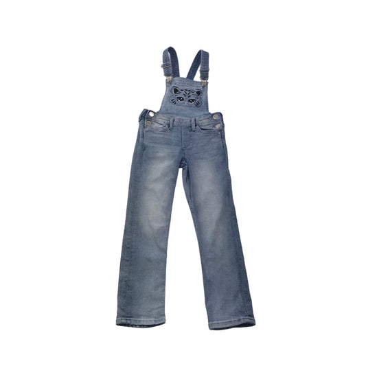 H&M Light Blue Denim Tiger Dungarees Age 6