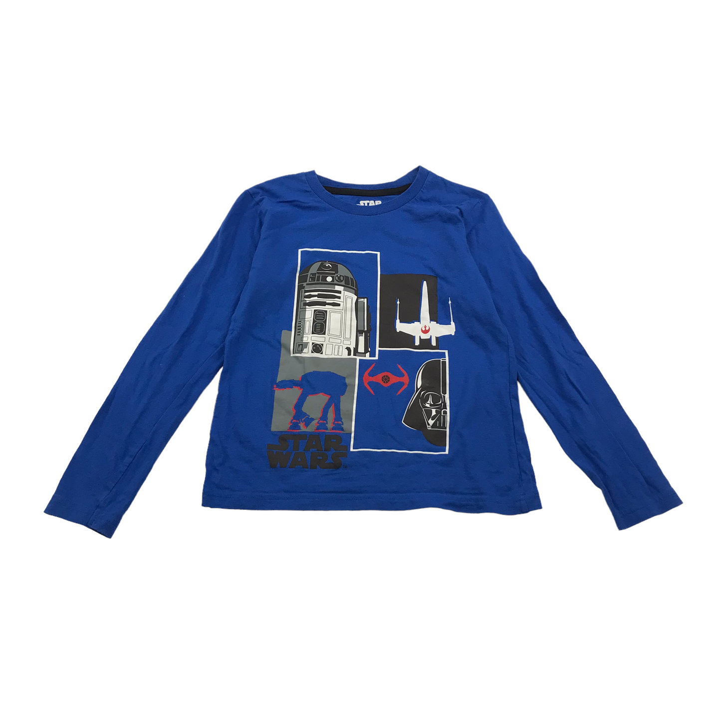 Royal Blue Star Wars Long Sleeve T-shirt Age 7