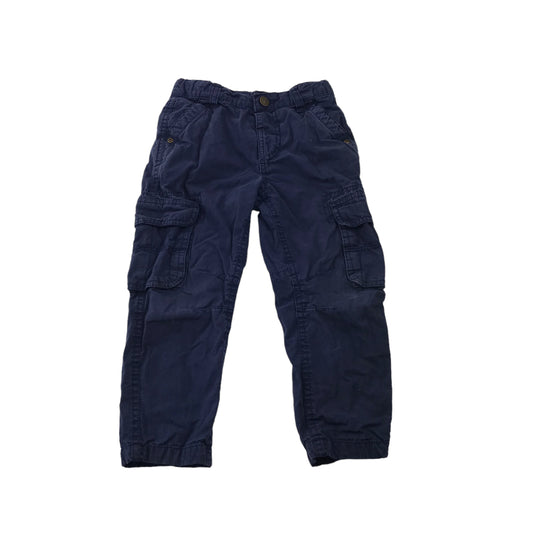 John Lewis Navy Blue Cargo Trousers Age 4