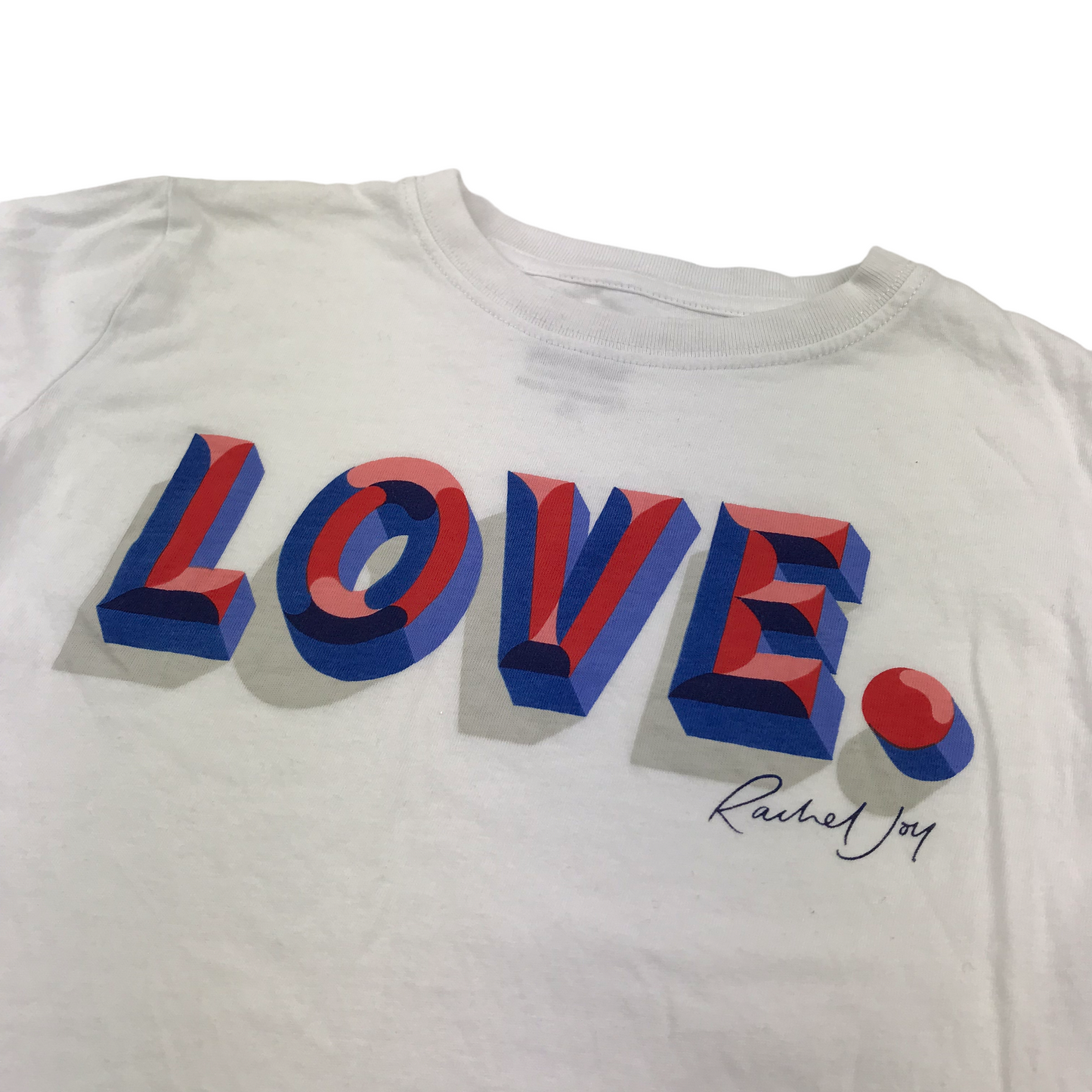 Comic Relief White LOVE T-shirt Age 5