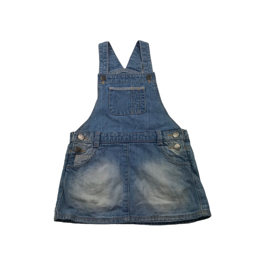 Nutmeg Light Blue Dungaree Dress Age 5