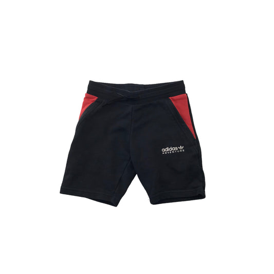 Adidas Adventure Black and Red Jersey Shorts Age 5