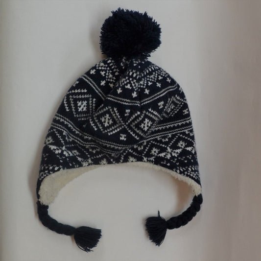 Bobble Pattern Ski Hat