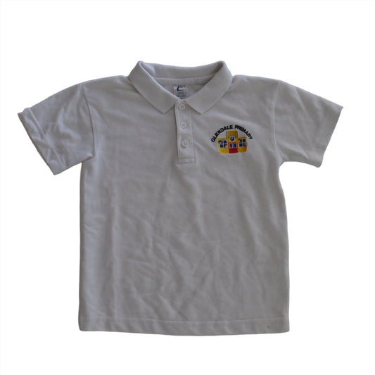 *Glendale Primary white polo shirt