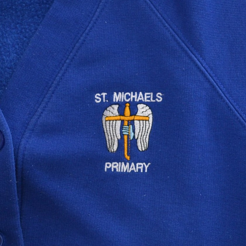 St. Michaels Primary Royal Blue School Jersey Cardigan