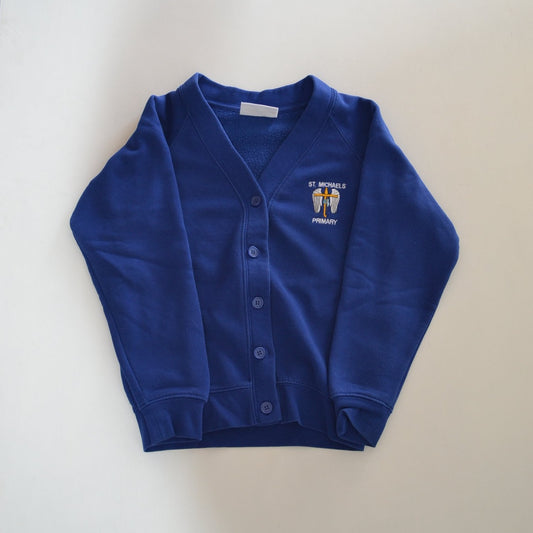 St. Michaels Primary Royal Blue School Jersey Cardigan