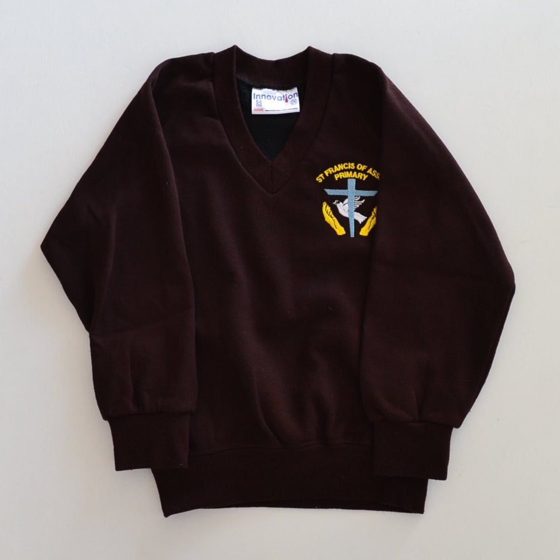 St. Francis of Assisi Primary - Sweatshirt - Brown V-neck