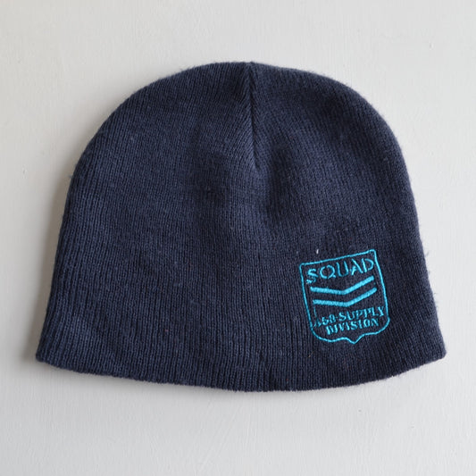 Navy Squad Knitted Beanie Hat