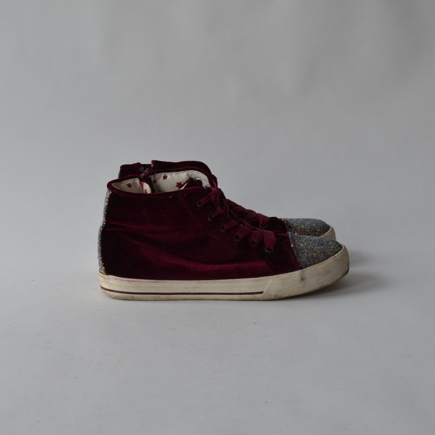 Trainers - M&S Sparkly Burgundy - Shoe Size 5