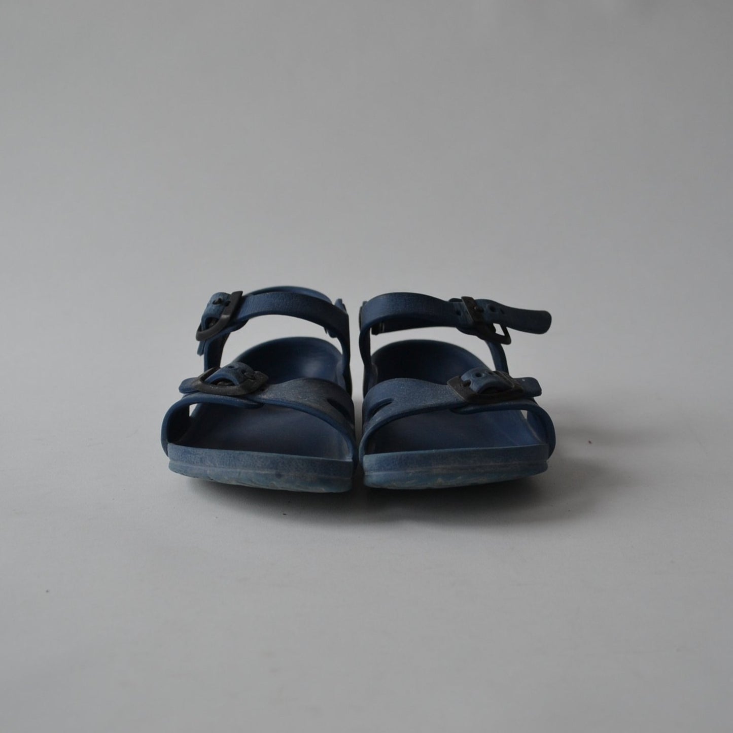 Sandals - Blue Plain - Shoe Size 10 (jr)