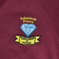 *Pollokshields Primary Burgundy Sweatshirt V-neck