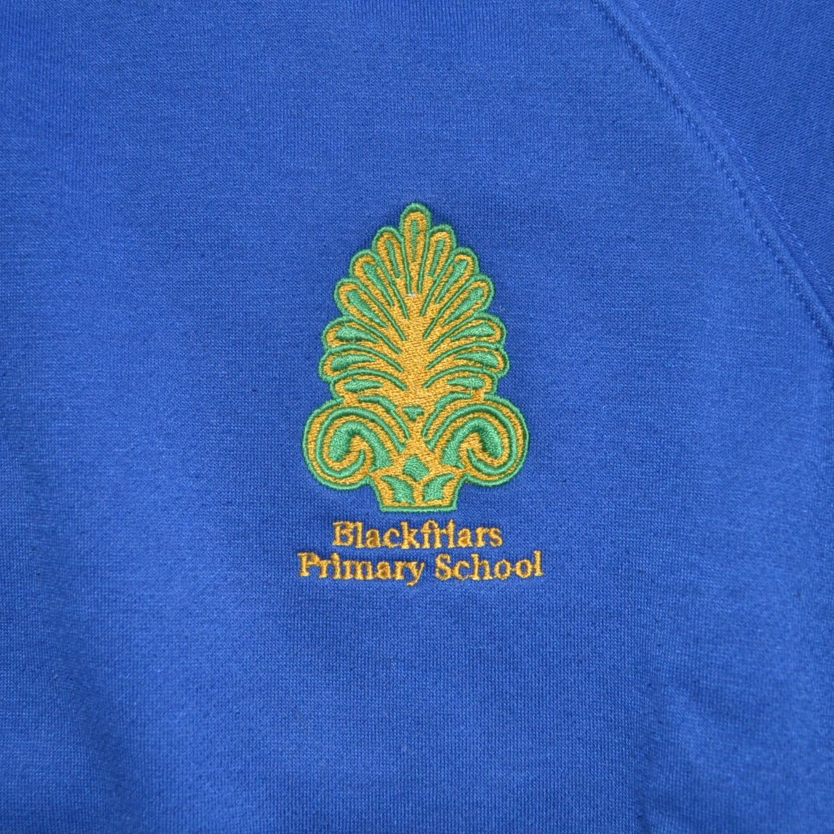 *Blackfriars Primary blue crew neck sweatshirt