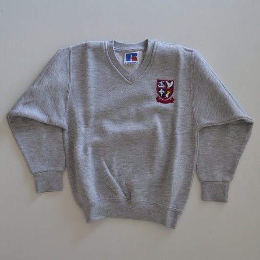 Giffnock Primary - Sweatshirt - Light Grey V-neck