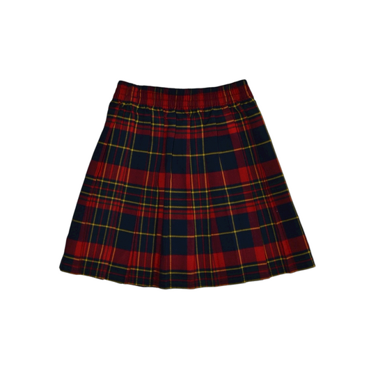 Red Tartan School Skirt Age 4