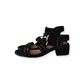 Candy Couture Black Ankle Sandals with Kitten Heel Sandals Shoe Size 1