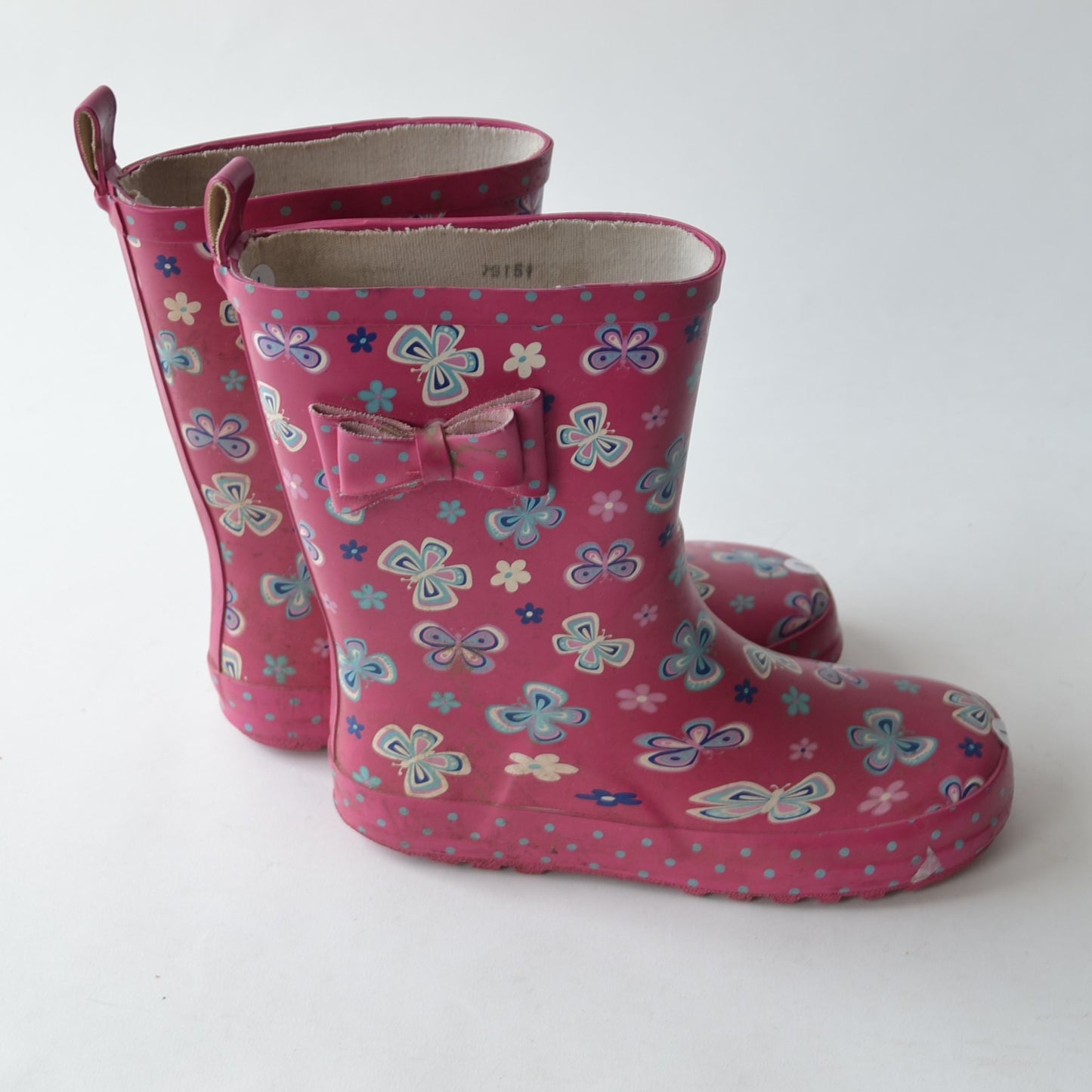 Pink Butterfly Wellies Size 1