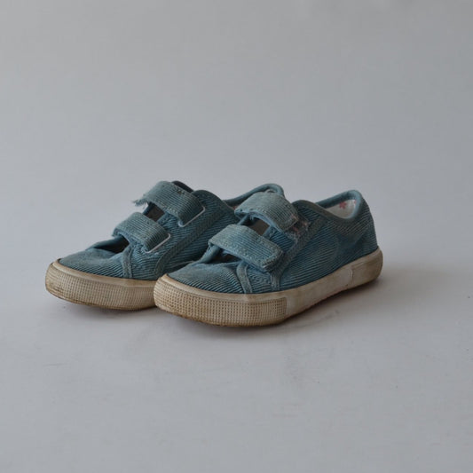 Trainers - Blue with Velcro Straps - Shoe Size 11 (jr)