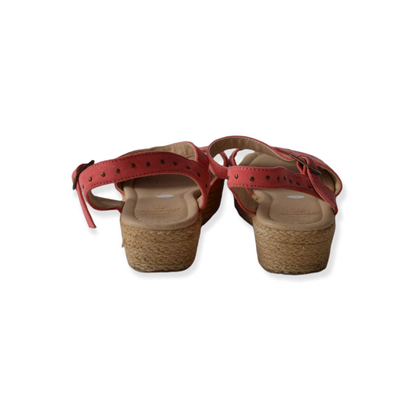 Mantaray Peachy Pink Lift Platform Sandals Shoe Size 1