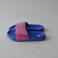 Blue and Peach Sliders Shoe Size 13 (jr)