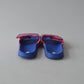 Blue and Peach Sliders Shoe Size 13 (jr)