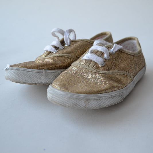 Gold Sparkle Trainer Size 12 (jr)