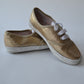 Gold Sparkle Trainer Size 12 (jr)