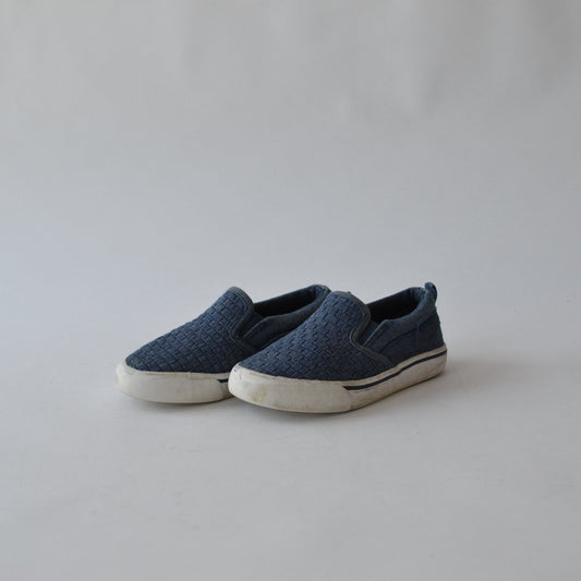 Primark Blue Denim Style Plimsolls Shoe Size 9 (jr)