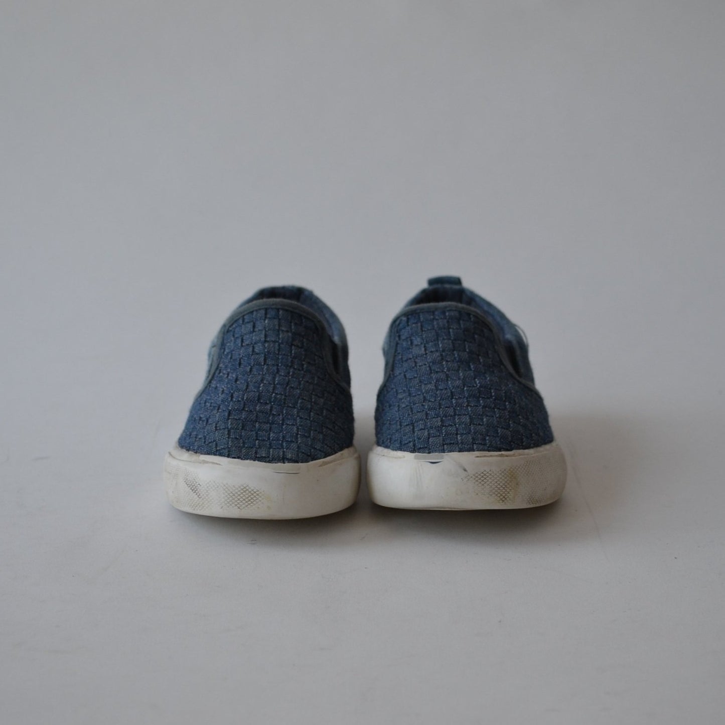 Primark Blue Denim Style Plimsolls Shoe Size 9 (jr)