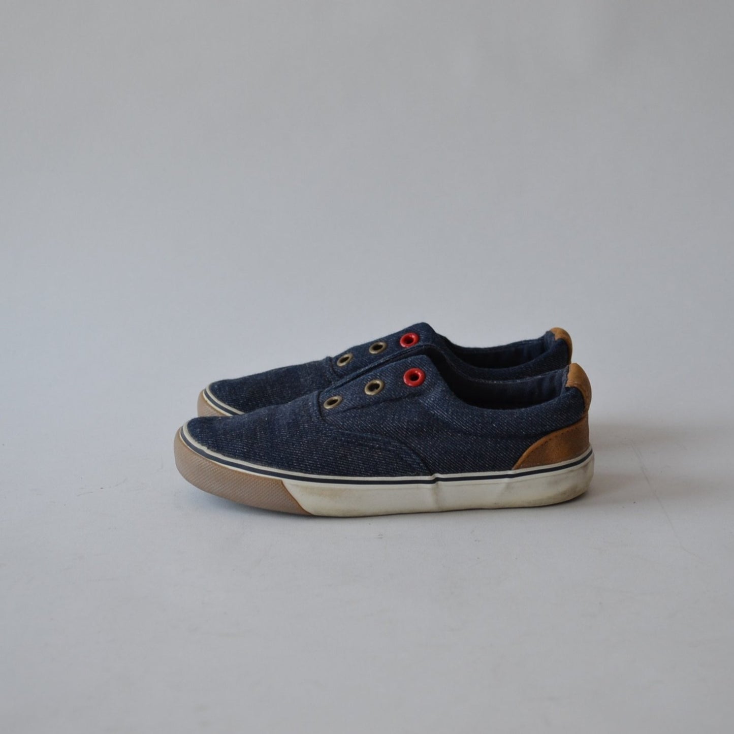 Denim Style Laceless Plimsolls Shoe Size 11 (jr)